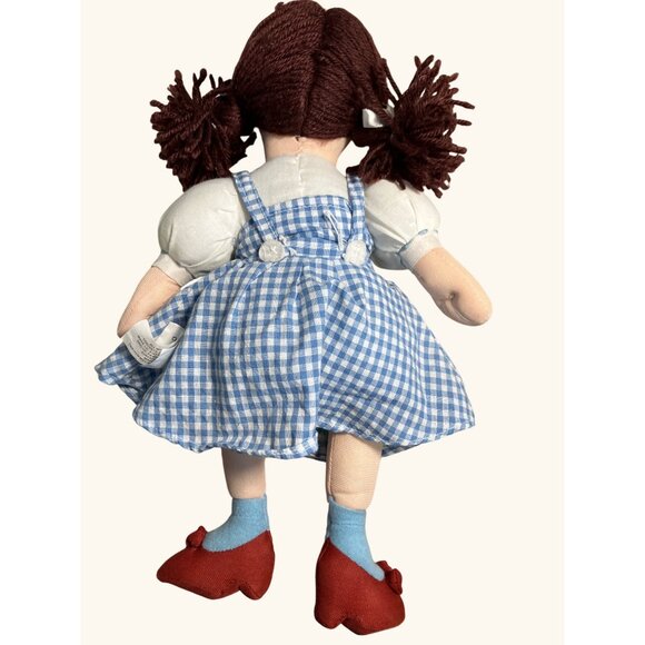 Dorothy Wizard Of Oz 14" Plush Doll By Sugar Loaf With Gingham Dress & Red Shoes - Picture 6 of 12